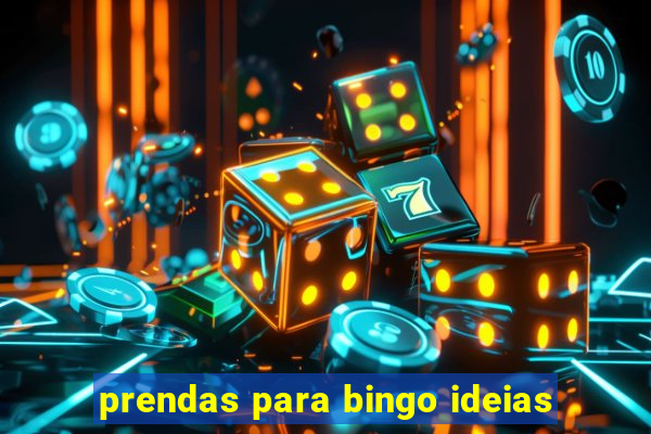 prendas para bingo ideias